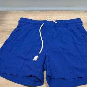Old Navy Royal Blue Shorts with Cream Drawstring